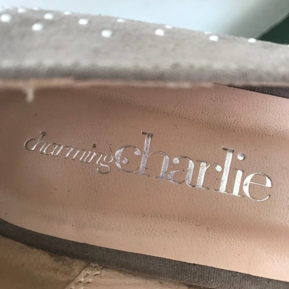 Charming Charlie Taupe Suede Platform Stilettos - Picture 5 of 12